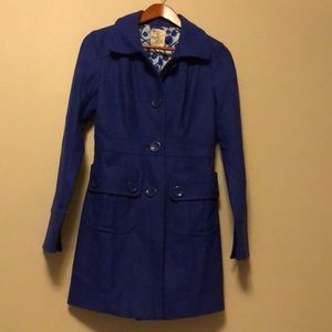 Royal blue peacoat